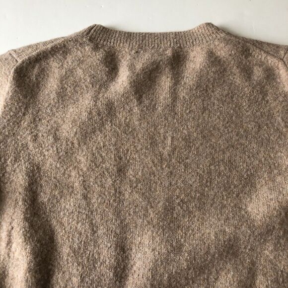 J.Crew Women’s Extra Soft Sweater Split Hem Brown Wool Blend Size Small - Picture 10 of 15